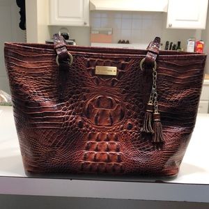 Brahmin croc-embossed Melbourne Tassel Bag